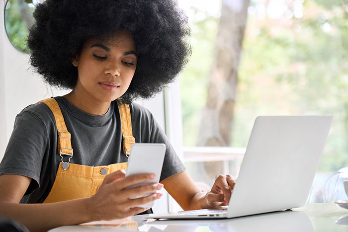 Black Student applying for a scholarship for college